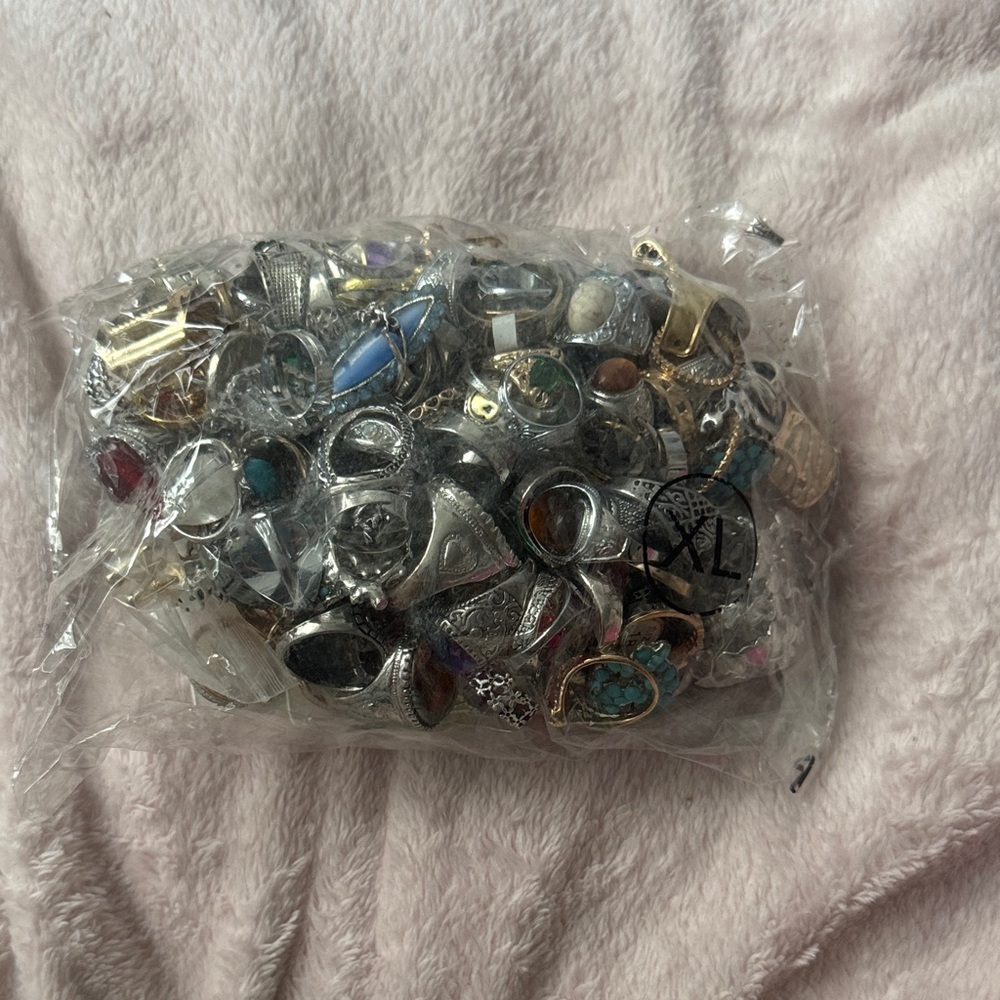 Assorted Silver and Gold Tone Rings